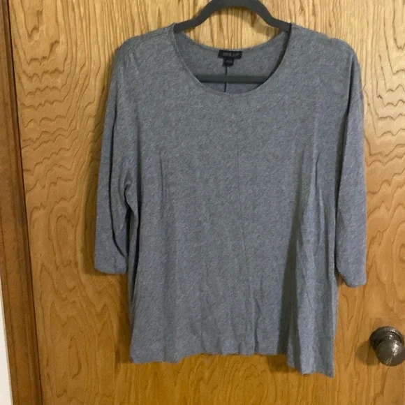 J. Jill Wearever Collection gray pullover size L Rayon Excellent condition - Picture 1 of 7